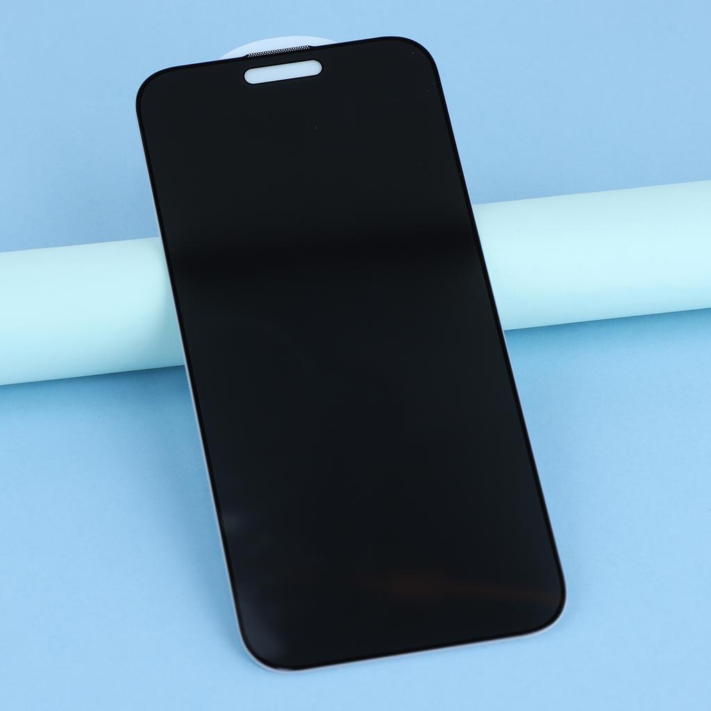 For iPhone 17 Privacy Screen Protector Full Glue Anti-Spy Tempered Glass Film with Dust-Proof Mesh