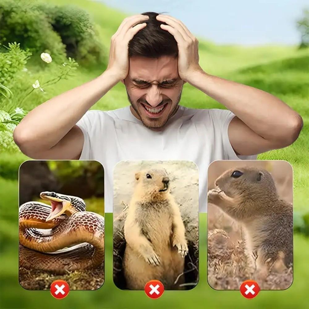 Ultrasonic Solar Powered Mole Repellent Groundhog Deterrent  For Outdoor Garden Lawns Yard