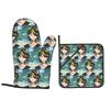 Anime Tokyo Revengers Kazutora Oven Mitts and Pot Holder Sets of 2 for Baking Kitchen Cooking BBQ Resistant Non-Slip Gloves