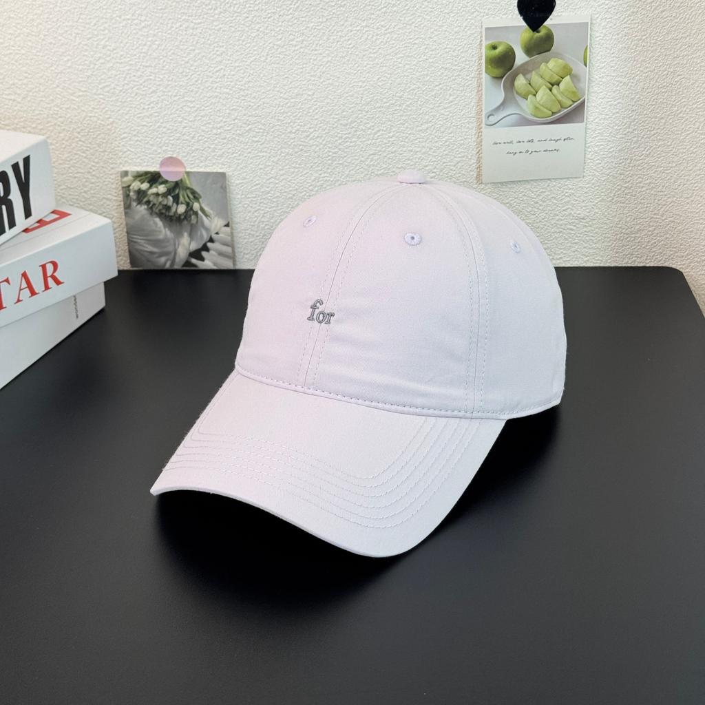 Fashion Hat Korean version wide-brimmed cap women's new big head circumference showing face small baseball cap casual visor