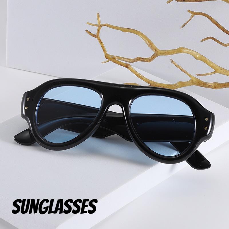 Attractive Glasses Men's Seamergo Fashion Retro Large Frame Uv400 Sunglasses And Wo's Trend Outdoor Ultraviolet Driving Sunglasses