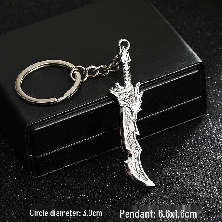 European & American Rock Guitar Keychain: Hip Hop Drip Oil Alloy Pendant Charm for Women's Bags