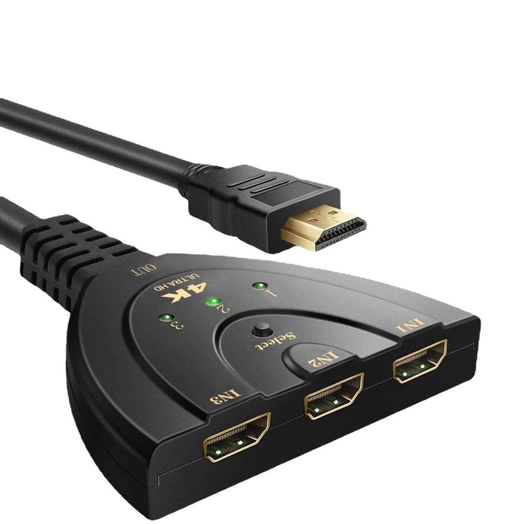 HDMI 4K2K Three-in-One Pigtail Switcher