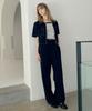MIND BRIDGE WOMEN [W] Straight Stitch Slacks