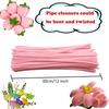 100pcs Pink Pipe Cleaners, Chenille Stems, Pipe Cleaners for Crafts, Pipe Cleaner Crafts, Art and Craft Supplies.