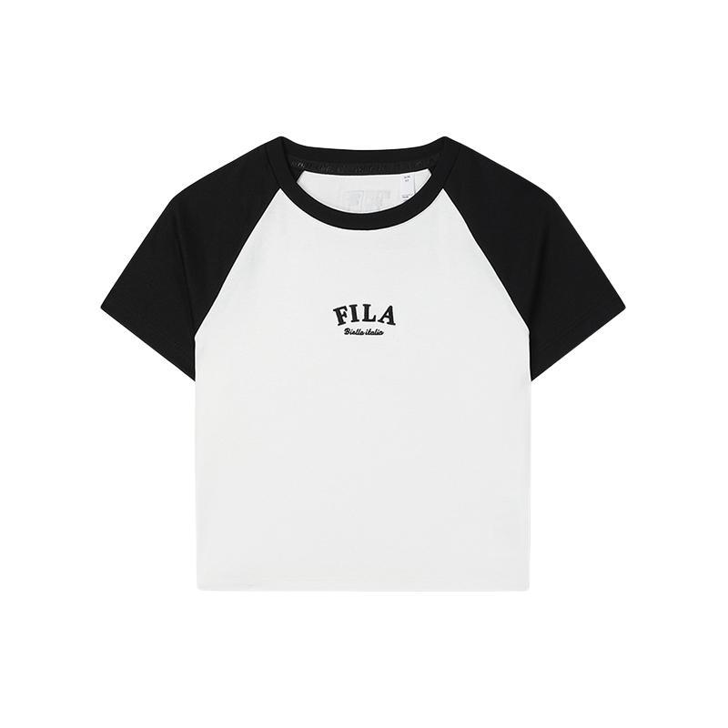 

New FILA Raglan Sleeve T Shirt Women s Jet Black F51W429101F-BK M