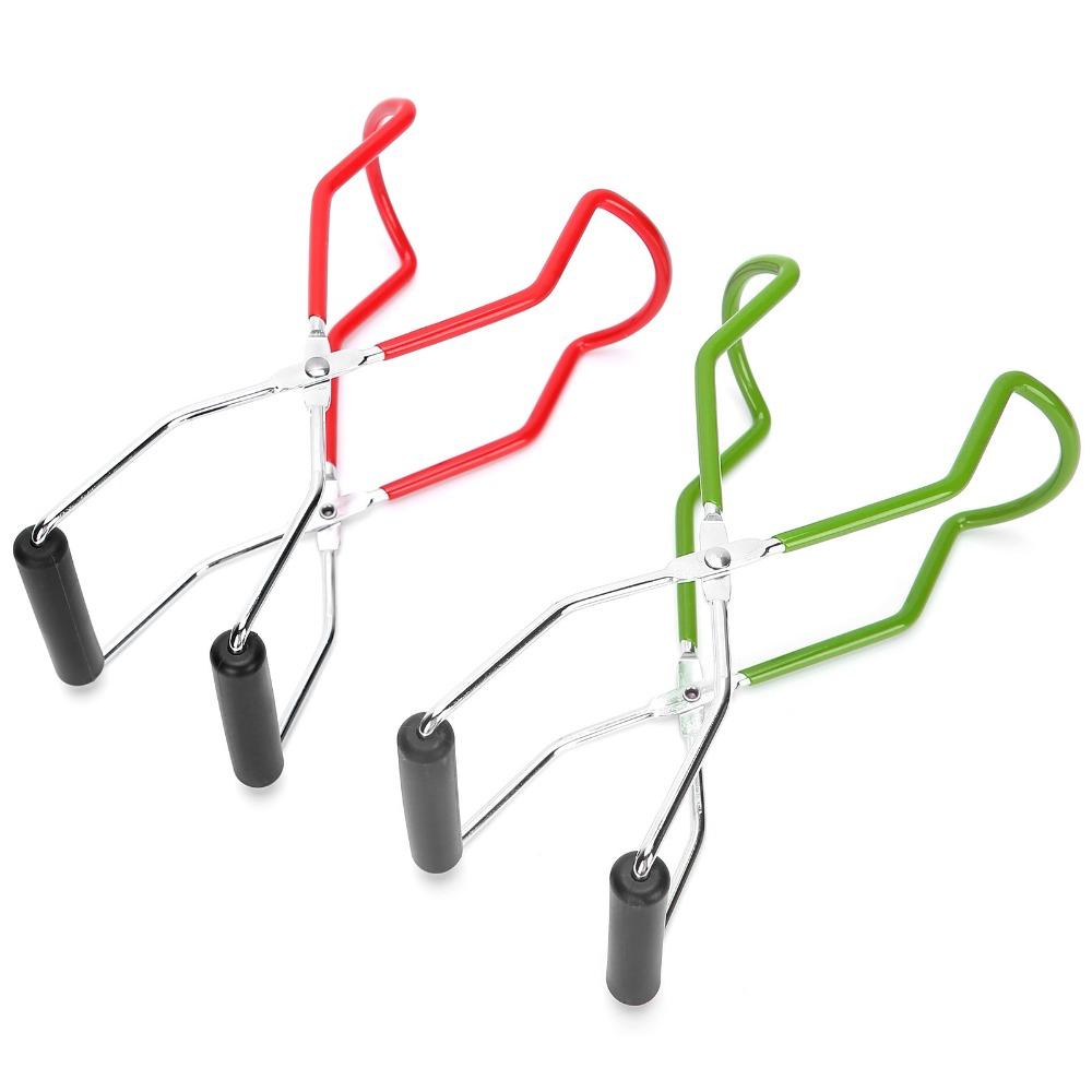2PCS Stainless Steel Canning Jar Lifter Non-slip Handle Jar Lifter Tongs  Home Kitchen