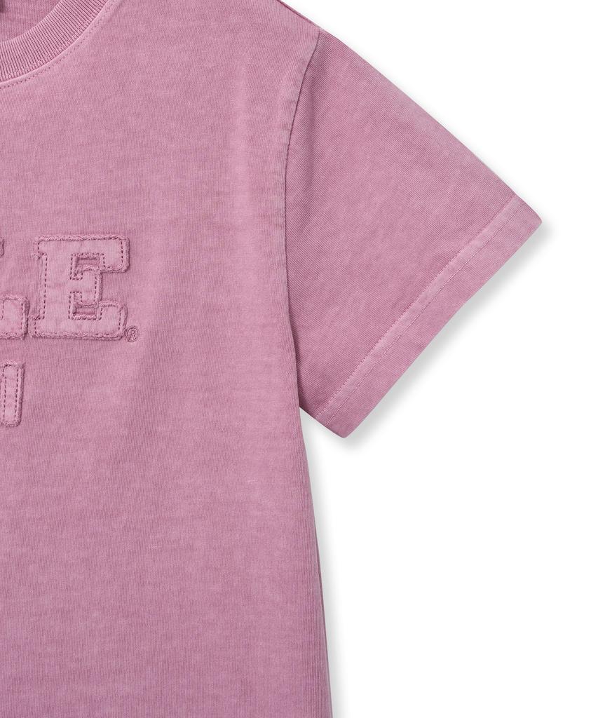 YALE Women'S Pigment Applique T-Shirt_Pink