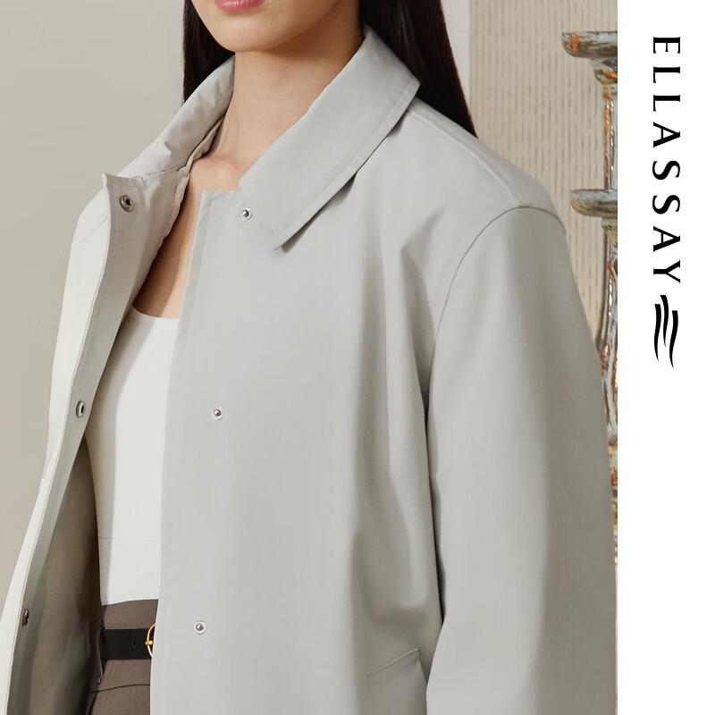 ELLASSAY Women's Elegant Goose Down Trench Coat