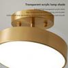 Modern LED all Copper Ceiling Lights Entrance Corridor Balcony Bedroom 40/50CM Black Gold Ceiling Lamps Home Decoration Lustres