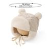 Lammfell Kinder Gehörschutz Bombermütze Winter Baby Mützen Kinder Winddicht Warm Kopfbedeckung Mütze 0-12M Säugling Ohrenschützer Mütze