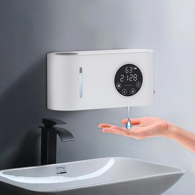 Automatischer Seifenspender Wandmontage Berührungsloser Sensor Seifenspender (Mit LED-Bildschirm) für Badezimmer Küche Seifenspender