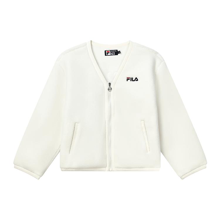 

New FILA Velvet Jackets Women s Cloud White F11W249917F-WT L
