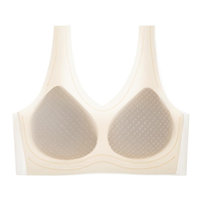 Womens Ultra Thin Seamless Back Beauty Push Up Comfortable Breathable Vest Bra