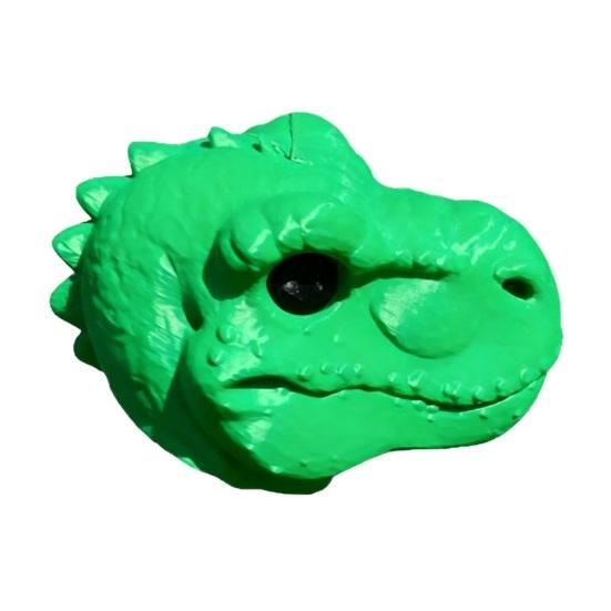 Dinosaur Head Squirrel Feeder Funny T-Rex Squirrel Feeder Outdoor Hanging Squirrel зелёный