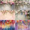 Floral Wall Theme Background Birthday Wedding Engagement Ceremony Party Decoration Abstract Flower Portrait Photography Studio