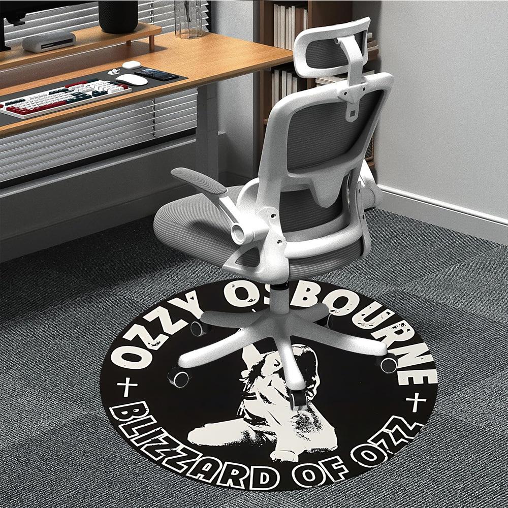 

1pc Ozzy OsbourneChair Carpet for Office, Non-slip, Soft and Durable Office Rug for Interior Decoration, Perfect for Office yy250925165 80cm by 80cm