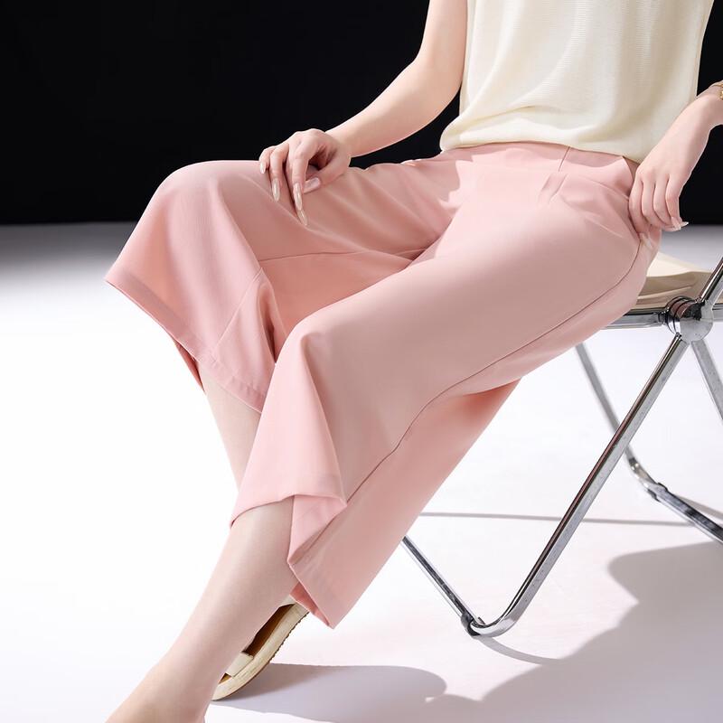 Demana Sea Salt Mint Relaxed Fit Wide-Leg Cropped Pants