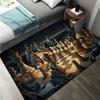 Chess Pattern Carpet Mat Rug King Queen Rook Bishop Knight Pawn Theme Game Living Room Area Rug Protection