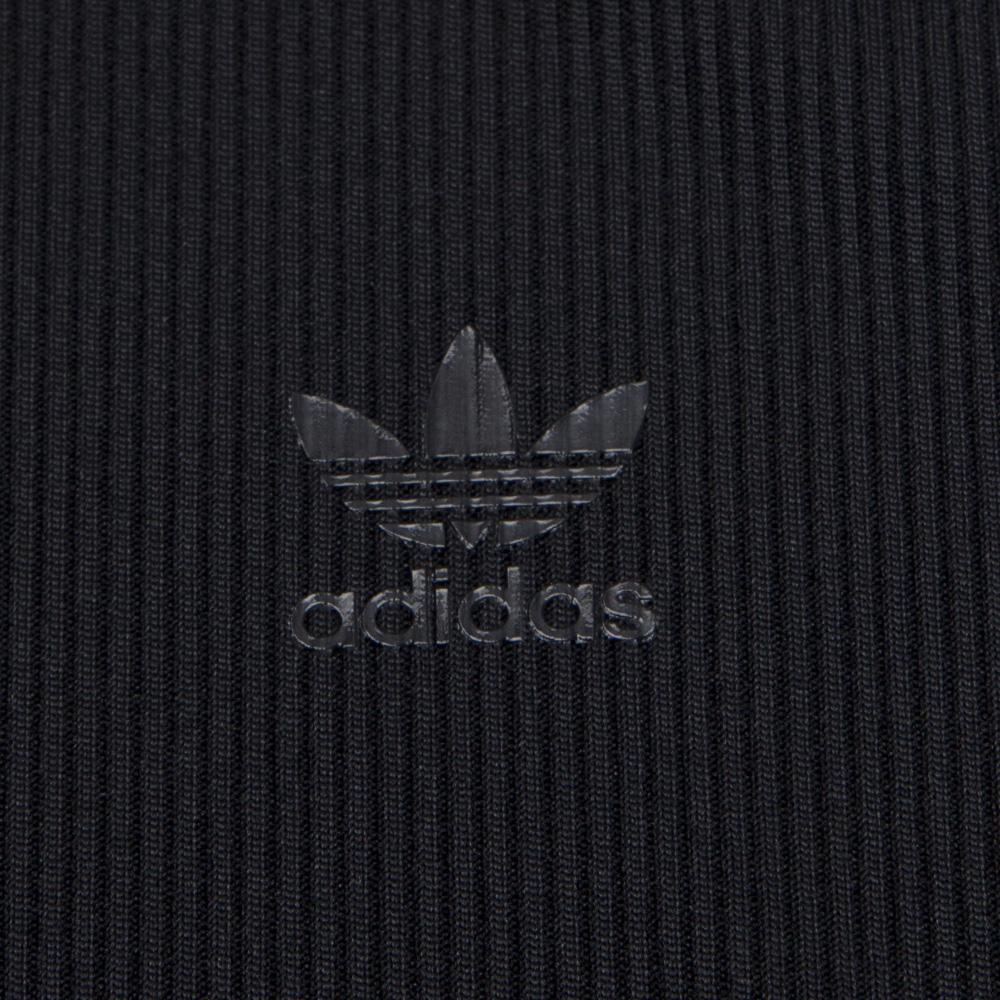 Adidas Originals Directional Fashion Versatile Round Neck Pullover Long Sleeve Dress Women dress Black CG1564
