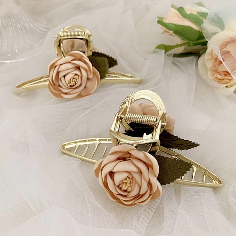 Women Hairpins Bowknot Flower Fashion Hair Accessories Large Size Clips Hairpin Hair Claw