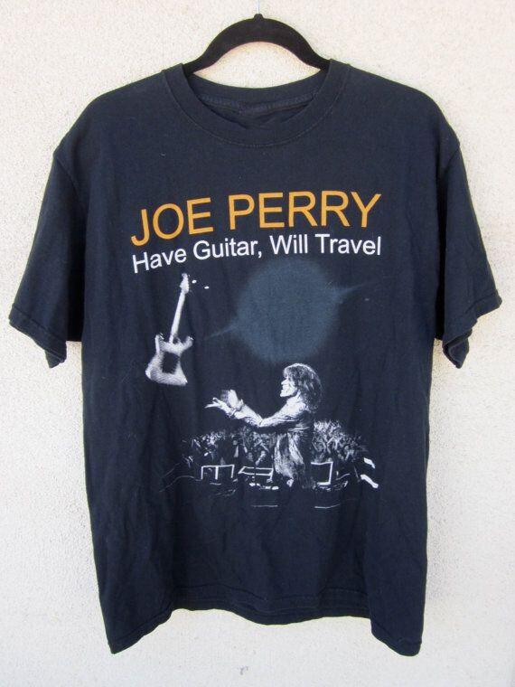 

Joe Perry Have Guitar Will Travel Shirt Black Unisex S-5XL Unisex T-Shirt S