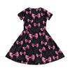 Girl Summer Dress Color & Print Short Sleeve Dress With Pocket Casual Dress Shorts Sleeve Party Dress Easter Day