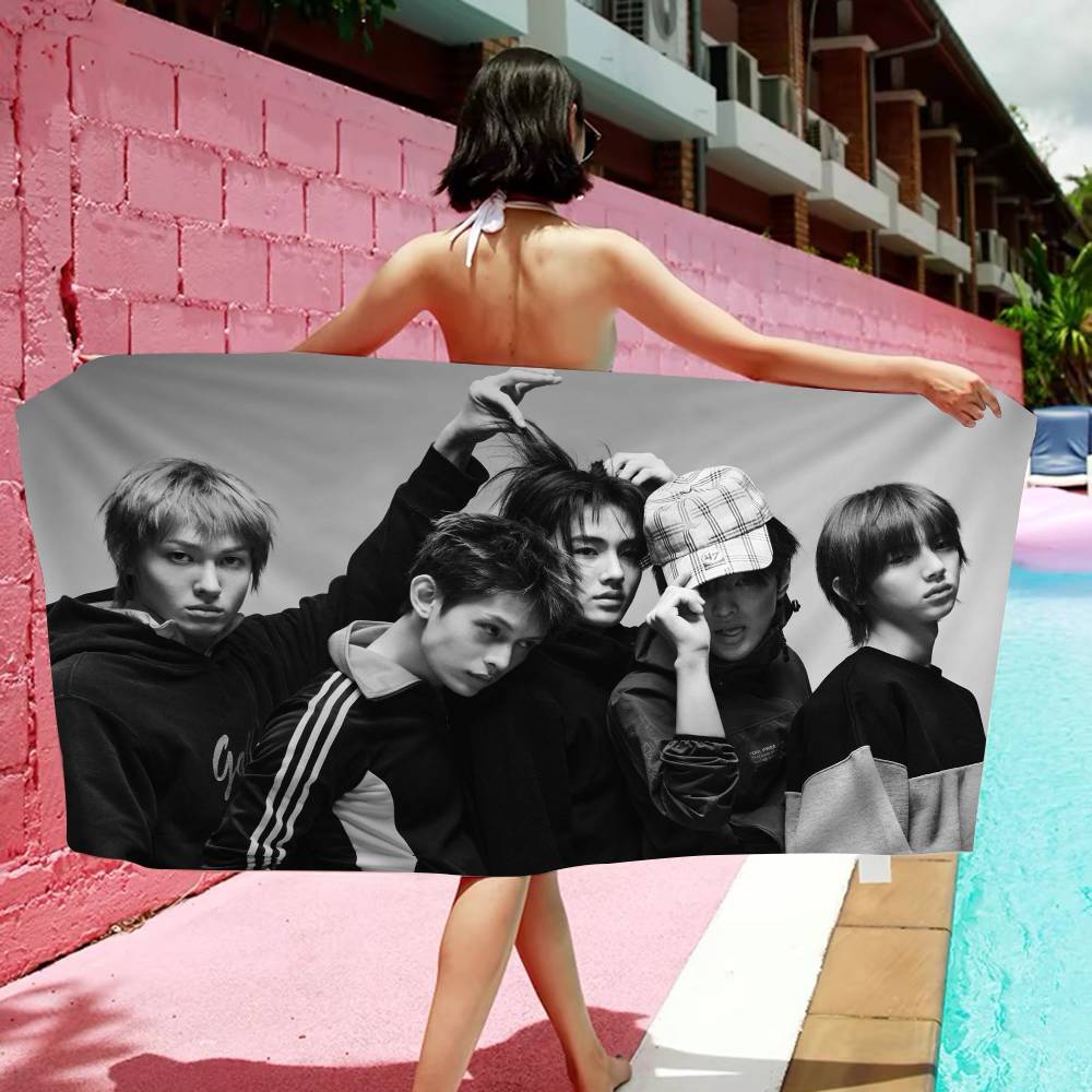 Kpop CORTIS Microfiber Printed Beach Towel Mountain Climbing Yoga Beach Swimming Running Absorbent Soft Towel
