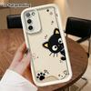 Phone Case: 2D Flat Samsung Galaxy A34 A35 M05 M06 S20 S22 S21 FE Plus 5G Protective Case, Little Black Cat Probe, Perfect Christmas and Halloween Hol
