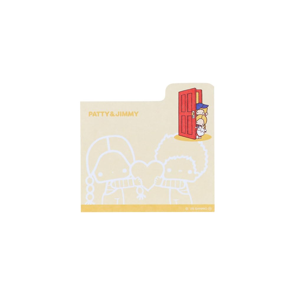 Stationery Patty Jimmy Sanrio Characters Sticky Blocks with Your Favorite S2849801 Sun-Star & Notes, Die-Cut Patterns,