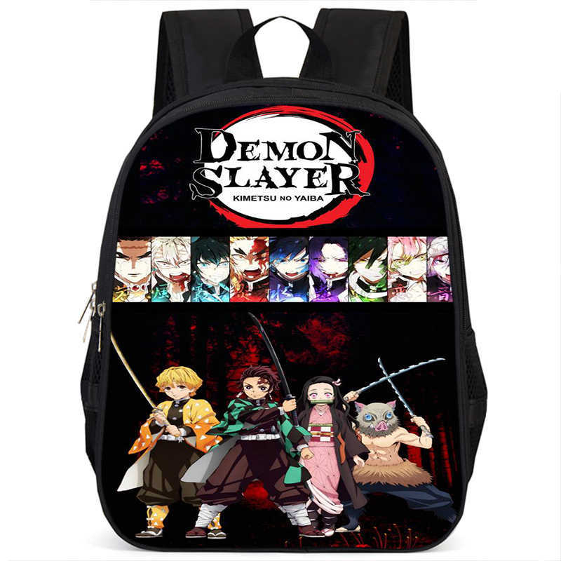 Japan cartoon comics Demon Slayer Pillar Training Arc Student Large Capacity School Style Backpack 7545