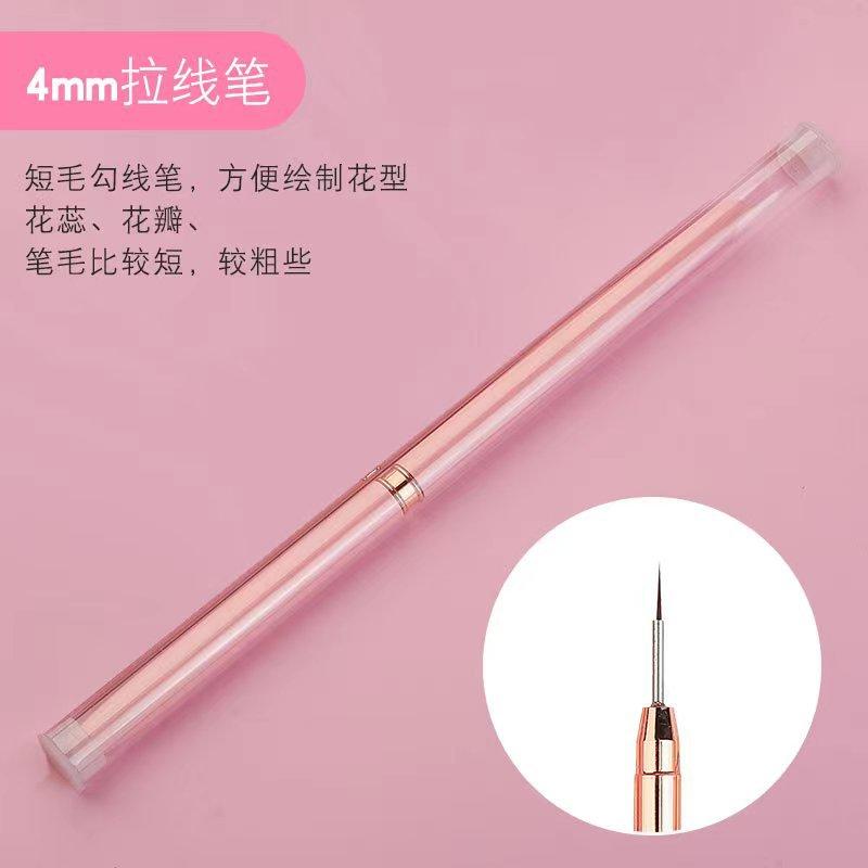 Professional Fine Tip Nail Art Liner Brush Set Metal Handle