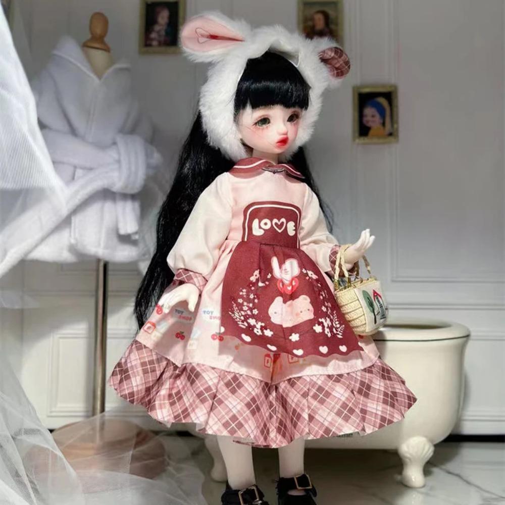 

Модная Милая Повседневная Одежда для Куклы 30 см 1/6 BJD Набор Наряда для Куклы Платье Принцессы Игрушка для Девочки Подарок Аксессуары для Куклы Праздничный Подарок