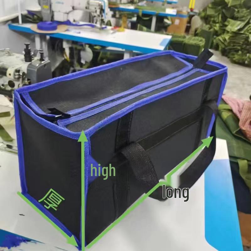 Durable Canvas Electrician's Tool Bag with Zipper for Auto Repair