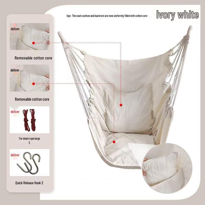 Thickened Anti-Rollover Swing Chair for Dorms, Bedrooms, Balconies
