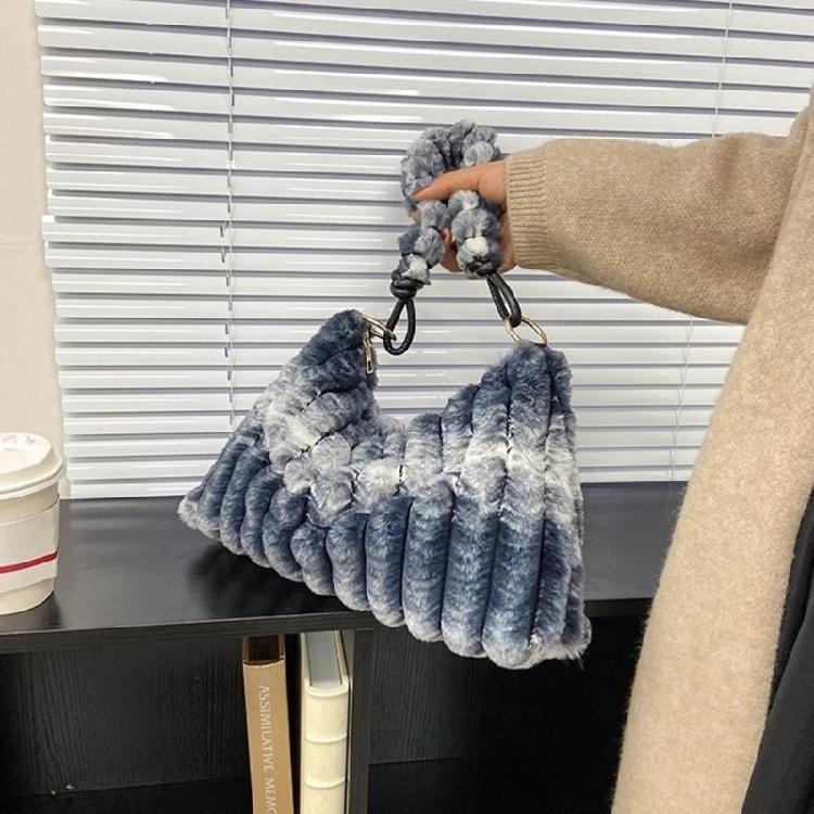 Y2K Plush Handbag Shoulder Bag Underarm Bags Suitable for Travel and Shopping