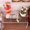 Dollhouse Modern Table Fine Workmanship Fadeless Bathroom Accessory Mini House Accessories Clear Table for Children