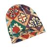 2D Flat Printing Abstract Ethnic Patchwork Pattern Urban-Inspired Adult Beanie Fits Well with Layered Looks Morning Coffee Walks Or Creative Spaces Wi