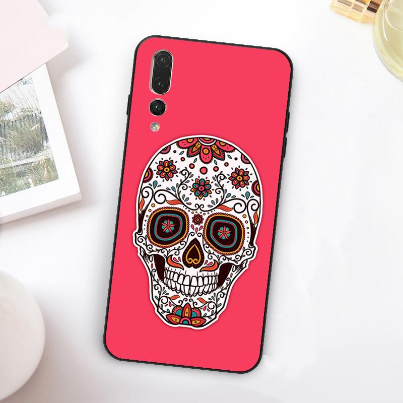 

Mexican Skull Girl Tattooed Art For Huawei Nova 11 10 9 SE Y70 Y60 Y90 Y61 Y91 Y73 Y72 12i 11i 8i P30 P40 Lite P60 Pro Case Nova 11 Pro