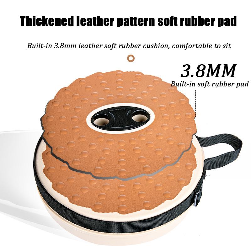 Outdoor Soft Plastic Folding Stool Portable Travel Adjustable Retractable Chair Camping Chair