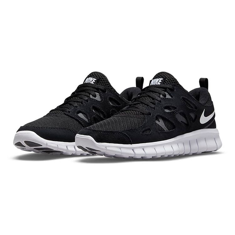 Nike Free Run 2 GS Black White Kids Sneakers Dark-Grey DD0163-004