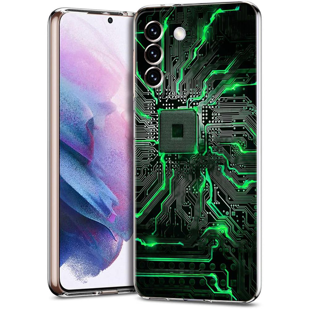Inside Motherboard Circuit Board Case for Samsung S24 S23 S22 S20 S21 FE Ultra S24 S23 S10 S10E S9 S8 Plus 5G Phone Shell Capas