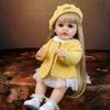 KEIUMI Lalka Reborn Girl 55 cm Realistyczne Pełne Silikonowe Winylowe Lalki Dla Dzieci Towarzyszki Urodzinowe Prezenty Świąteczne Z Akcesoriami Do Karmienia