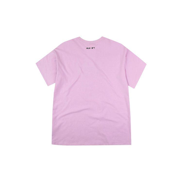 MLB Printed Sports Casual Loose Short Sleeve T-Shirt Unisex Tops Blue Purple 31TSTL931-46V