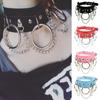 Punk Taille Kette Gürtel Rosa – Einzigartige Kunstleder Harness Mit Herz Ring, Metallkette & Quaste Für Rave & Party