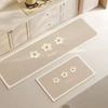 Korean Ins Style Kitchen Mat, Quick Drying Water Absorbing Non Slip Splash Proof Cushioned Floor Mat for Sink Area