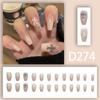 Sweet Fairy Detachable Press-On Nails: Cute Blush Translucent Finished Nails for Girls