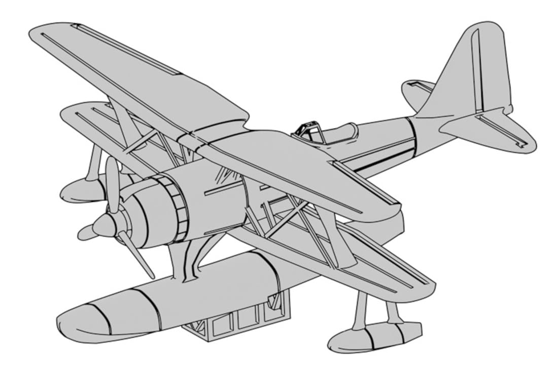 

Modelium Japanese Navy Zero Observation Seaplane Resin Kit 1/700 T23V700-019M