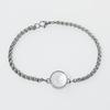 Edelstahl Doppel gekrümmtes Medaillon Armband Kette Glas Speicher Anhänger Schwimmendes Medaillon Armreif Füllbar DIY Schmuckherstellung
