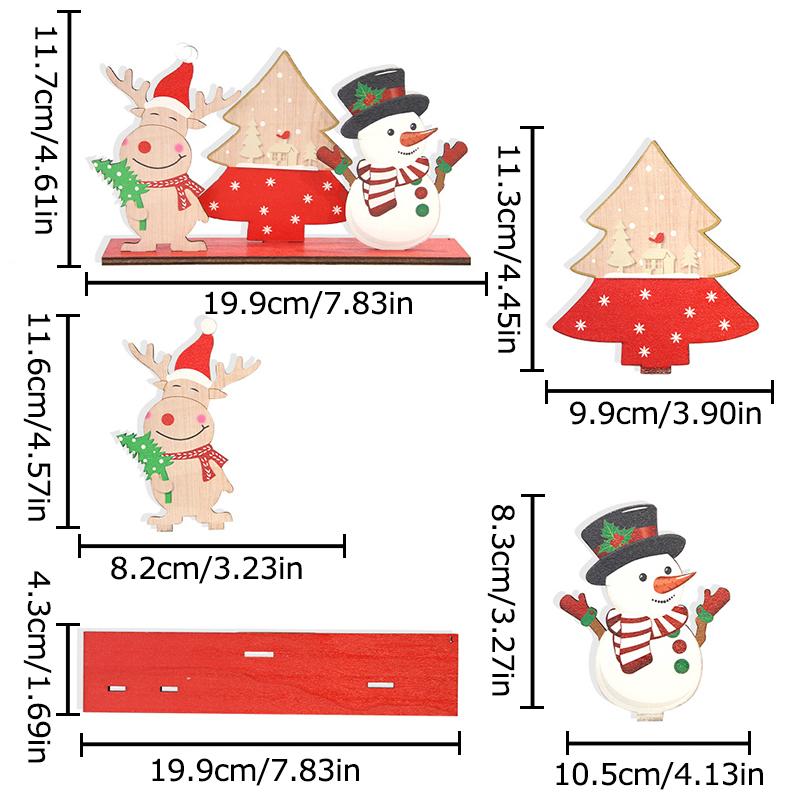 

Рождественские деревянные украшения Дед Мороз Рождественская елка Поделки Рождественское украшение Счастливого Рождества Навидад Новый год Домашний декор Подарок